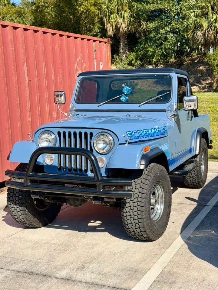 Jeep outside shop